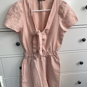 Zara pink minimalist romper